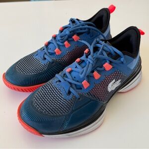 Lacoste AG-LT 21 ULTRA Women's Size 9 Tennis Shoes Blue Pink